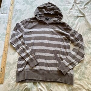 Nixon Men's Loungewear Knit Pullover Hoodie Sweatshirt Gray/beige • small